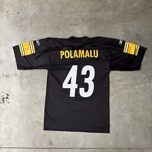 Reebok Pittsburgh Steelers Troy Polamalu Stitched NFL Football Jersey Size M - Picture 1 of 7
