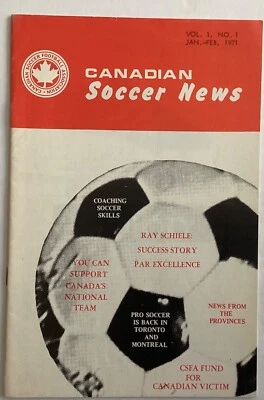 1971 Vol 1 #1 Canadian Soccer News Football Program George Best - Image 1 of 2