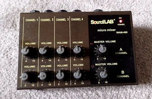 Soundlab WAM490 Micro Mixer 4/ 8 Channel Stereo/ Mono Mixer - Picture 1 of 6