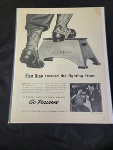 1940's Pullman Standard First Step Forward WWII Troop Movement Original Print Ad - Picture 1 of 2