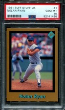 PSA 10 GEM MINT 1991 TUFF STUFF JR. NOLAN RYAN #1 RANGERS 41436 B158