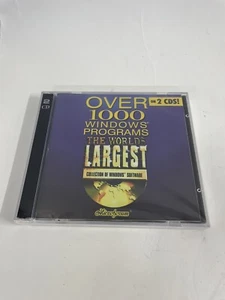 The Worlds Largest Colection of Windows Softwar PC 1000 Programs New Sealed 1995 - Picture 1 of 2