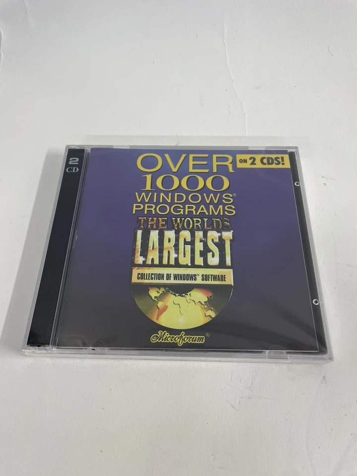 The Worlds Largest Colection of Windows Softwar PC 1000 Programs New Sealed 1995 - Image 1 of 2