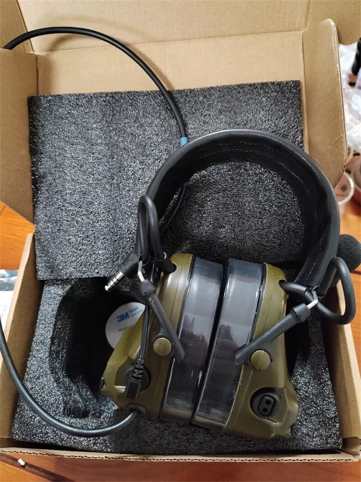 TCA Tactical Hunting Comtac III Headset Military Noise Reduce Headphone Green - Image 1 of 4