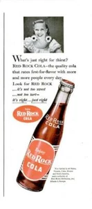 1947 Red Rock PRINT AD Cola bottled in 46 States Canada Cuba & Mexico Frame Deco - Picture 1 of 1