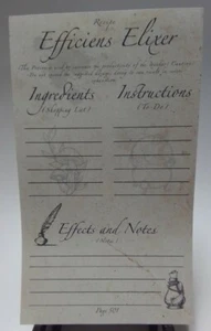The Wizarding Trunk Harry Potter Efficiens Elixer Recipe Notepad (B9) - Picture 1 of 5