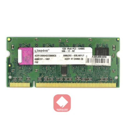 Kingston Ram DDR2 DDR-2 800Mhz 1Gb SO-DIMM 200 Pin PC2-6400S ACR128X64D2S80000C6 - Immagine 1 di 2