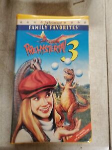Prehysteria 3 (Clamshell VHS, 1995) Paramount Dinosaur Putt Golf Live Action