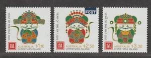 Christmas Island #588 #589 #590 - Year of the Rat! (MNH 2020) - Picture 1 of 2