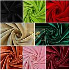 Stretch Velvet Fabric, 58-60" Wide / By The Yard in Many Colors - Free Shipping