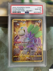 2020 Pokemon SWSH Vivid Voltage - #199 Oranguru Secret Rare - Graded PSA10 - Bild 1 von 2