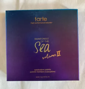 Paleta de sombras de ojos Tarte Rainforest of the Sea Vol II maquillaje edición limitada nueva en caja - Imagen 1 de 4