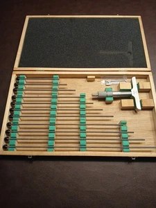 Mitutoyo Vernier Depth Micrometer 0-12 Inch 129-150 - Picture 1 of 9