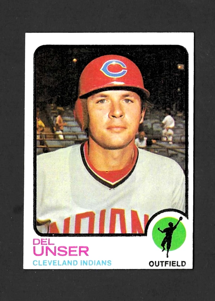 1973 TOPPS # 247 DEL UNSER CLEVELAND INDIANS EX - Image 1 of 2