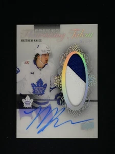2023-24 Upper Deck Premier Matthew Knies Flourishing Talent Auto Patch /50 - Picture 1 of 2