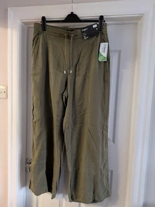 F&F PANTALÓN JOGGER PIERNA ANCHA CAQUI TALLA 18 NUEVO CON ETIQUETAS - Imagen 1 de 3