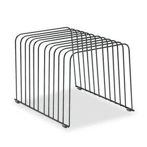 Fellowes Wire Desktop Organizer 11 Comp Steel 9 x 11 3/8 x 8 Black 72112 - Picture 1 of 3