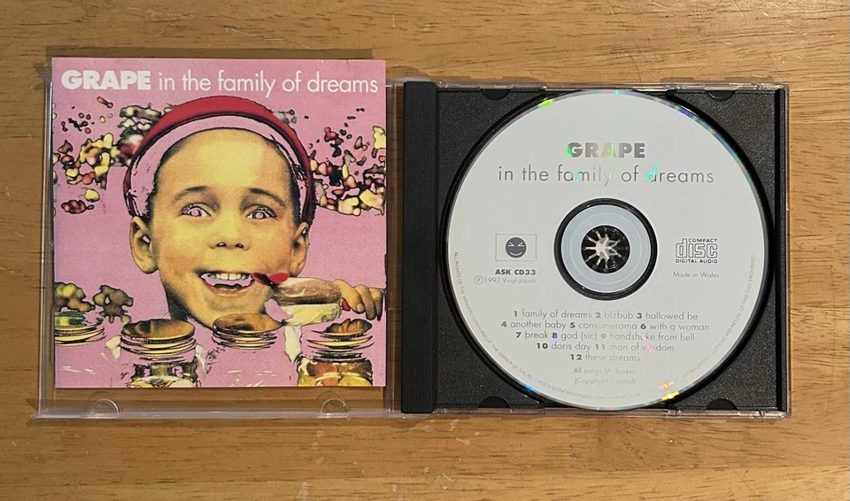 Grape In the Family of Dreams CD 12 Tracks 1993 UK Indie / Pop / Rock ASK CD33 - Image 1 of 1