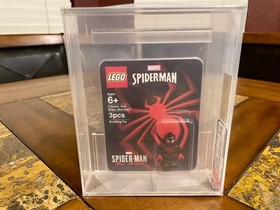LEGO MARVEL MILES MORALES SPIDERMAN MINI FIGURE 2020 SDCC AFA 9.0 VERY RARE!