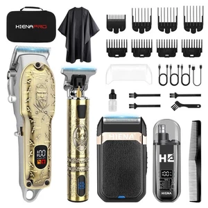Hair Clippers for Men Professional, Cordless Barber Clipper and T-Blade Beard... - Picture 1 of 8