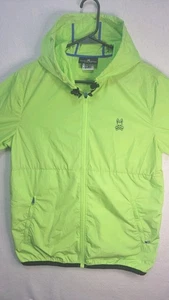 Psyco Bunny Lime Green Windbreaker Jacke Medium - Bild 1 von 6