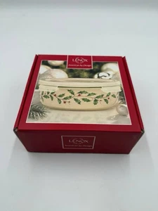 LENOX HOLIDAY Holly Berry SERVE & STORE TAZÓN CON TAPA DE BLOQUEO 24 OZ NUEVO #845796 - Imagen 1 de 6