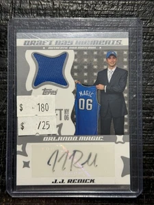 2006 Topps JJ REDICK Rookie Draft Day Moments Patch Auto /25 Magic RPA - Picture 1 of 2