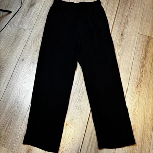 Vintage Donn Kenny Black Pull On Pants Trousers Cozy Core Elastic Waist Size 14 - Picture 1 of 6