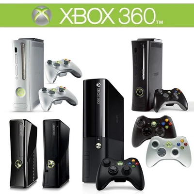 Xbox 360 Console (White/Black) SLIM ELITE Choice + ORIGINAL Controller 🎮✅ - Image 1 of 2