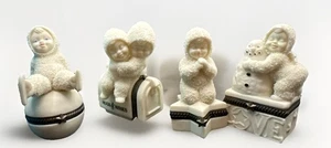 LOTE DE 4 MINI ESTATUILLAS COLECCIÓN 56 SNOWBABIES PEQUEÑAS BARATIJAS EDICIÓN LIMITADA - Imagen 1 de 21