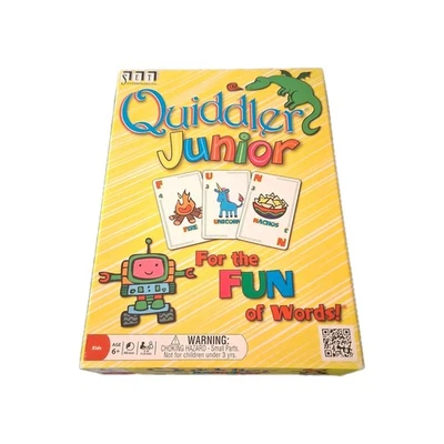 Quiddler Junior For The FUN Of Words Hard To Find Card Game For Kids - Image 1 of 4
