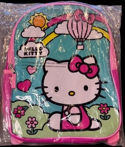 🎀 Mochila deportiva escolar Hello Kitty de Sanrio globo aerostático niñas niños pequeños🎀 - Imagen 1 de 4