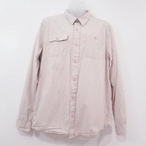 RUSTY Striped Casual Button Down Shirts Men XL Long Sleeves Collared 100% Cotton - Picture 1 of 12