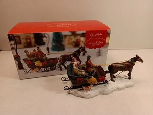 Nikolaus Platz Schlittenfahrt Weihnachtsdorf Sammlung Zubehör - Bild 1 von 18