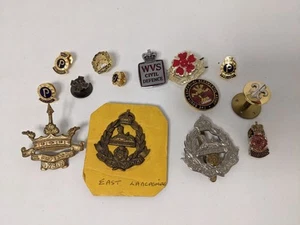 Militär Abzeichen/Anstecknadel Lot - Anson Bataillon East Lancashire Ägypten Zivilschutz - Bild 1 von 8
