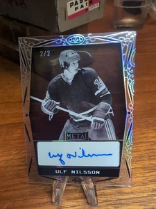 2024-25 Leaf Metal Hockey Legends Autographs Ulf Nilsson Auto 2/2 #BA-UN1 - Picture 1 of 2