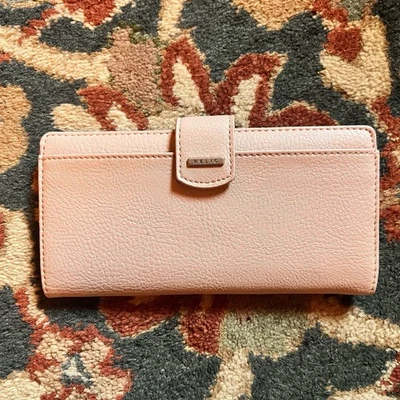 Relic by Fossil Blush Pink Wallet – Tri-Fold Faux Leather Clutch with Card Slots - Image 1 of 4