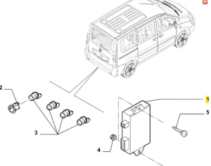 Fiat Scudo (2007 - 2016) Signalling Device Control Unit 9406590059 Genuine & New - Picture 1 of 6