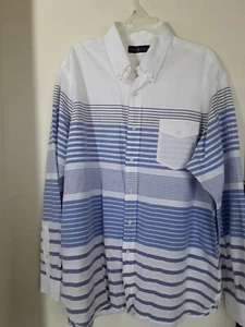 Polo Sport Ralph Lauren Size XXL 2XL Striped Polo Long Sleeve Shirt - Picture 1 of 3