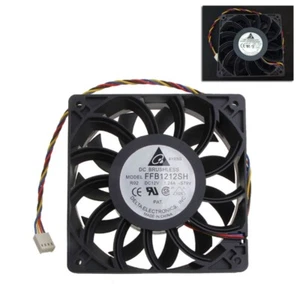 CPU Fan Axial Cooler Industrial Fan 4 Pin Ball Bearing FFB1212SH 12cm for DC 12V - Afbeelding 1 van 8
