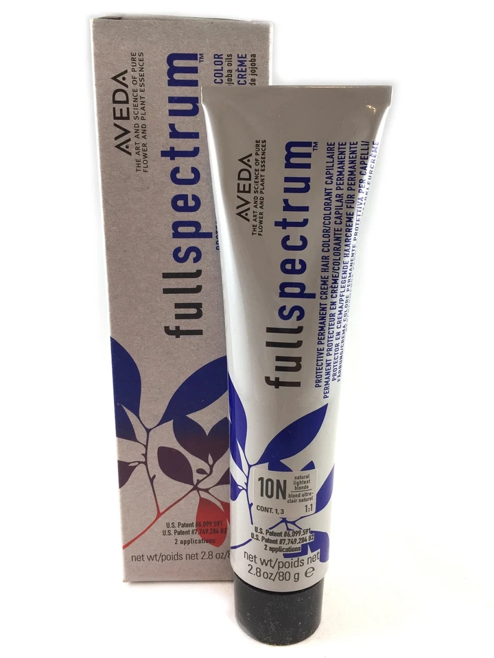 Aveda Full Spectrum Permanent 10n 10 Blonde Natural Hair Color Creme Protective