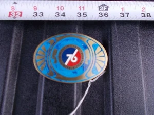 Vintage Rockmount Ranchwear Denver 1976 Bicentennial Western Style Belt Buckle - Picture 1 of 5