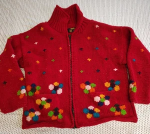 Vintage, Campus Peddler, Women's, Knitted, 100% Wool, Sip Front, Sweater, M/L - Picture 1 of 6