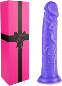 7-10" Inch Silicone Realistic G-Spot Dildo Sex Toy Soft w Suction Cup Strap-On - Picture 1 of 26