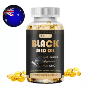 Black Seed Oil Capsules Cold-Pressed | Antioxidant Rich & Immune System Support - Picture 1 of 9