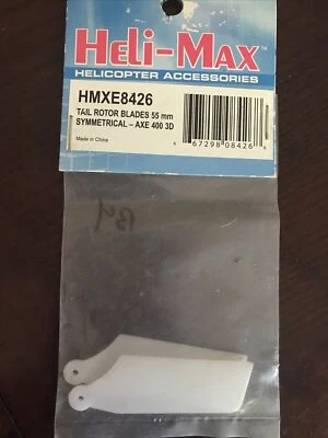 Heli-Max HMXE8426 Tail Rotor Blades 55 Mm Symmetrical Axe 400 3D  - Image 1 of 4