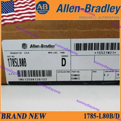 Factory Sealed PLC 1785-L80B/D Rev K01 F/W Rev D PLC-5 Processor - Image 1 of 4