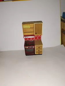 Alter Herd-Schrank-Küche-1980er Jahre-Lundby-Lisa-Puppenhaus-Puppenstube-1:18 - Bild 1 von 1