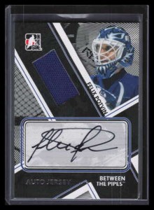 2008-09 Between the Pipes Jerseys Autographs AJFP Felix Potvin Jersey Auto /9