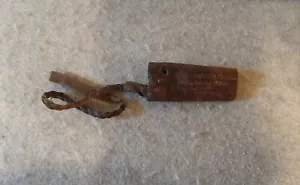Vintage Leather Keychain Ender Brothers Garage Studebaker & Erskine South Dakota - Picture 1 of 7